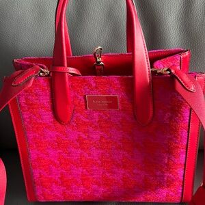 Kate Spade New York Manhattan Houndstooth Chenille Tote ❤️❤️ 💕💕